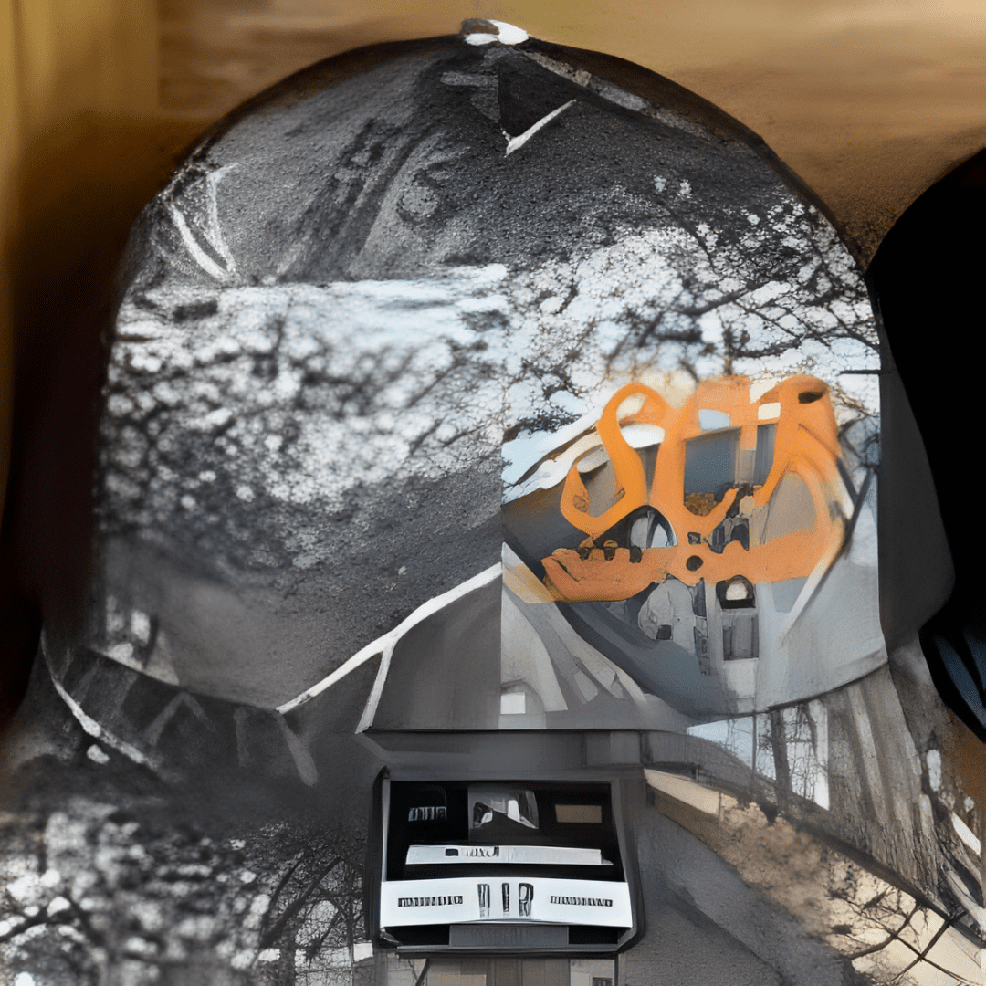 Baseball cap with nature and tiger design